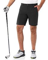 33,000ft Men's Golf Shorts 9" Dry Fit Stretch Golf Short UPF 50+ Lightweight Flat Front 4-Way Stretch Bermuda Shorts Breathable Shorts with 4 Pockets and Tee Holders