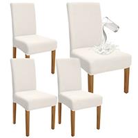 Granbest Premium Waterproof Dining Chair Covers, Stretch High Back Chair Slipcovers for Dining Room, Washable Removable Chair Protector for Banquet, Kitchen, Party, Hotel