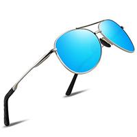 wearPro Polarised Sunglasses - Unisex Pilot Sunglasses UV400 Protection Polarized Sun Glasses Black Classic Vintage Style Ultralight Shades For Driving