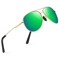 wearPro Polarised Sunglasses - Unisex Pilot Sunglasses UV400 Protection Polarized Sun Glasses Black Classic Vintage Style Ultralight Shades For Driving