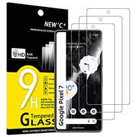 NEW'C 3 Pack Designed for Google Pixel 6 Screen Protector Tempered Glass,Case Friendly Scratch-proof, Bubble Free, Ultra Resistant
