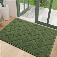 Biscpro Door Mat DoorMat Indoor Washable,Doormat Indoor Dirt Trapper Non-slip,Absorbent Inside Entrance Rug Mat for Entryway,Patio,Garden,Laundry Room,Pets