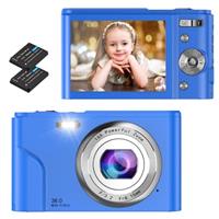 Digital Camera 1080P Full HD Compact Camera 36MP Vlogging Camera with 16X Digital Zoom, FamBrow Photo Camera 2.4 Inch LCD Mini Video Camera for Students/Children/Adults/Beginners