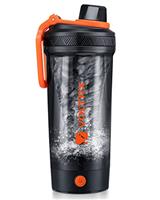 VOLTRX Shaker Bottle, Gallium USB C Rechargeable Electric Protein Shake Mixer.