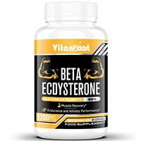 Beta Ecdysterone Supplement 1200mg | Increases Lean Muscle Mass, Exercise Performance, Strength and Protein Synthesis, 98% Maximum Purity Formulated for Enhanced Absorption