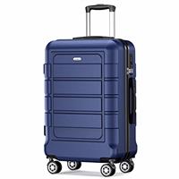 SHOWKOO Suitcase Hard Shell Expandable Durable PC+ABS Lightweight Travel Luggage High Capacity with Double Spinner Wheels and TSA Lock