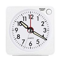 Vicloon Mini Size Alarm Clock - Silent, No Ticking, Battery Powered Bedside Clock With Snooze and Night Light for Bedroom, Office, Kitchen (Battery Not Included)
