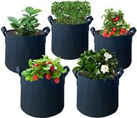 ZhaoCo Potato Grow Bags 5 Pack, 3 Gallon/ 5 Gallon/ 7 Gallon