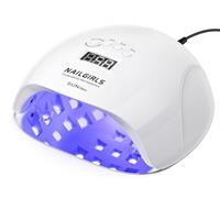 UV LED Nail Lamp,NAILGIRLS Gel Nail Lamp Professional 150W Gel Polish Nail Dryer Curing Lamps with 4 Timer Presets, Auto Sensor, Detachable Base, Nail Art Tools for Fingernail