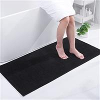 smiry Non Slip Chenille Bath Mat, Extra Soft Bathroom Mat, Super Absorbent Fluffy Bath Mats for Bathroom, Machine-Washable Quick Dry Bath Rug Foot Mat