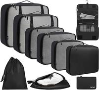 BAGAIL 8 Set/10 Set Packing Cubes Various Sizes Packing Organizer for Travel Accessories Luggage Carry On Suitcase