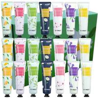 21 Pack Hand Cream Gift Set, Gentle Hand Cream Lotion with Natural Plant Flower Fruit Flavour for Self Sensitive Skin, Extra Moisturising Cream for Outdoor Use, Travel Size