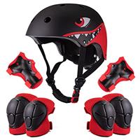 Kids Helmet Pads Set for 2-8 years old Toddler Bike Helmets Lightweight Safety Helmet Elbow Knee Pads Protection Gear for Skateboard Scooter Skating, Gifts for Boys Girls