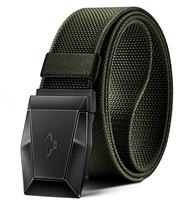 BULLIANT Tactical Belt for Men, Military Hiking Rigger Heavy Duty Nylon Web Work Belt 1.5" with Quick Release Metal Buckle