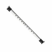 Hershii White Adjustable Shower Curtain Rod Spring Tension Pole Extendable Wardrobe Rail Clothing Hanger Telescopic Bar for Bathroom Closet Window RV Doorway