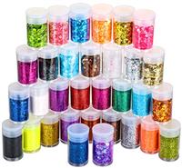 LEOBRO Craft Glitter - 32 Colors, Art & Resin Crafts, Glitter Tumbler & Painting
