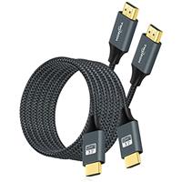Twozoh 4K HDMI Cable, High Speed 18Gbps HDMI 2.0 Cable, Braided HDMI to HDMI Cord