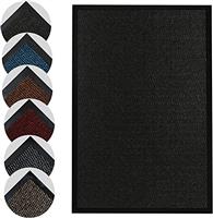 Homatz Door Mat Indoor & Outdoor Heavy Duty Floor Mat - Non Slip Rubber Back Door Mats Indoor Rug - Dirt Trapper Super Absorbent Front Door Mat, Washable Doormats Barrier Mat (Rust,60x120 cm)