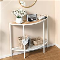 SAYGOER Half Moon Console Table and Side Table