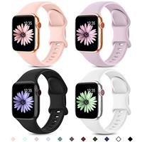 Higgs 4 Pack Sport Straps Compatible with Apple Watch Straps 10 38mm 40mm 41mm 42mm Women Men, Soft Silicone Strap Replacement Watchbands for iWatch Ultra/Ultra 2,Series 9 8 7 6 5 4 3 2 1 SE