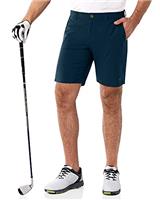 33,000ft Men's Golf Shorts 9" Dry Fit Stretch Golf Short UPF 50+ Lightweight Flat Front 4-Way Stretch Bermuda Shorts Breathable Shorts with 4 Pockets and Tee Holders