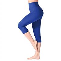 SINOPHANT High Waisted Capri 3/4 Length Leggings for Women, Buttery Soft Elastic Opaque Tummy Control Leggings, Cropped Trousers for Workout Gym Yoga