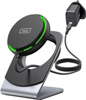 INIU Wireless Charger for Magsafe, 15W Fast Charging Phone Stand Efficient Cooling, User-friendly Charge Dock for iPhone 15 Pro Max/Plus iPhone 14 13 12 (comes with usb-c adapter and c-c cable)