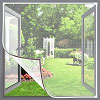 Fly Screen for Windows, Magnetic Window Screen Insect Mesh Max Size, Window Nets to Keep Bugs Out Easy Installation, White Net