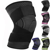 Ruilaibao Adjustable Knee Support Brace 1 pack Compression Knee Sleeves for Men Women Use for Meniscus Tear, Arthritis, Tendinitis, Ligament Injury,Weight Lifting, Anti Slip Knee Brace