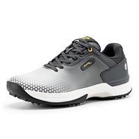 FitVille Mens Golf Shoes Extra Wide Fit Casual Sneakers Water Resistant Non Slip Outdoor Spiked Trainers for Golf Training