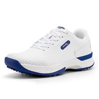 FitVille Mens Golf Shoes Extra Wide Fit Casual Sneakers Water Resistant Non Slip Outdoor Spiked Trainers for Golf Training