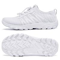 Racqua Mens&Womens Water Shoes Quick-Dry Aqua Shoes Beach Sport Swim Hiking Shoes Barefoot for Boating Fishing Diving Surfing Pool River Lake