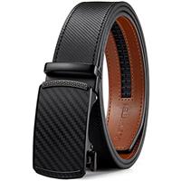BOSTANTEN Leather Ratchet Belts for Men - Ratchet Mens Belt 1 3/8" with Adjustable Automatic Buckle - Fit for Jeans, Suits and Every Occasion