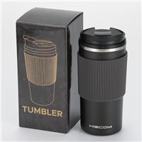 Coffee Cup Vacuum Insulated Travel Mug with Double-Wall, Heat-Resistant Design, Non-Slip Silicone Grip, and Leakproof Lid for Hot and Cold Beverages