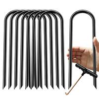 LOYUDEQIU Trampoline Stakes high Wind, Heavy Duty Trampoline Anchors, Galvanized Steel Wind Stakes for Trampoline