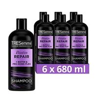 TRESemm Biotin Repair Shampoo visibly repairs 7 types of damage in one use for dry, damaged hair 6x 680 ml