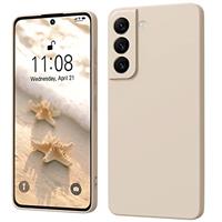 WXX for Samsung Galaxy S21 Case Silicone Camera Protection Ultra Slim Case Soft Gel for Samsung Galaxy S21 Phone Cover Rubber Anti-Scratch Compatible for Samsung Galaxy S21 5G 6.2 inch Khaki