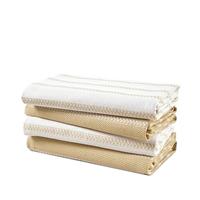 LANE LINEN Kitchen Towels Set - Dish Towels, 18x 28, Large Cotton Kitchen Hand Towels, Flat & Terry Towel, Highly Absorbent Tea Towels Set with Hanging Loop, Premium Dish Towels for Kitchen