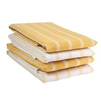 LANE LINEN Kitchen Towels Set - Dish Towels, 18x 28, Large Cotton Kitchen Hand Towels, Flat & Terry Towel, Highly Absorbent Tea Towels Set with Hanging Loop, Premium Dish Towels for Kitchen
