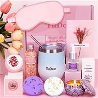 Birthday Pamper Gifts for Women, Unique Self Care Package Relaxation Spa Bath Set for Her, Wellbeing Get Well Soon Gifts for Women, Ladies Pamper Hampers Birthday Gifts for Mum, Sister, Friends, Wife