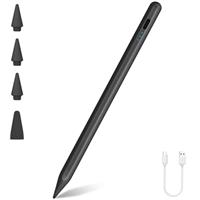Pencil for Apple iPad 2025-2018, 2X Fast Charge, Palm Rejection, Tilt Sensitivity Stylus Pen for iPad A16 11th/10th/9th-6th Generation, Air M2 M3 11/13 inch/5-3 Gen, Pro M4 11"/12.9", Mini 7/6/5