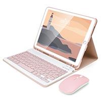 SOPPY Bluetooth Keyboard Case for iPad 10.2-inch (7th/8th/9th Gen) 10.9-inch (10th Gen) 11-inch (Pro/Air), Detachable Keyboards with Built-in Pencil Slot, Rechargeable Wireless Protective Cover