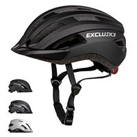 Exclusky Bike Helmet Men Women Cycle Helmet with Light Breathable MTB Mountain Bicycle Helmet for Adult Road Cycling Helmet 56-61cm