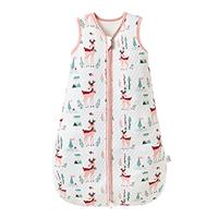 Fairy Baby Sleeping Bag 1.0 TOG Sleeveless Swaddle Blanket for Newborn Boy Girl Soft Breathable Cotton Sleeping Sack