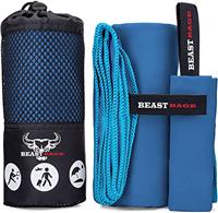 BEAST RAGE Microfibre Towel Gym Beach Towel Fast Drying Sup