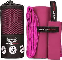 BEAST RAGE Microfibre Towel Gym Beach Towel Fast Drying Sup