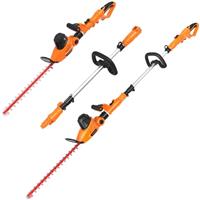 GARCARE Electric Corded Pole Hedge Trimmer with Laser Cutting