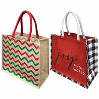 VORX 2 Pack Shopping Bags Jute Travel Bag Gift Bag Tote Bags