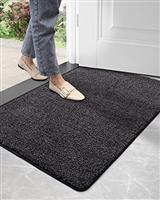 DEXI Dirt Trapper Door Mat, Non-slip Barrier Mats for Indoor and Outdoor, Super Absorbent Entrance Rug Machine Washable Soft Floor Mat Carpet