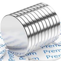 FINDMAG Neodymium Disc Magnets, Silver, Round, Strong, Whiteboard, Craft, Fridge Magnets, Home & Kitchen